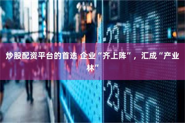 炒股配资平台的首选 企业“齐上阵”，汇成“产业林”
