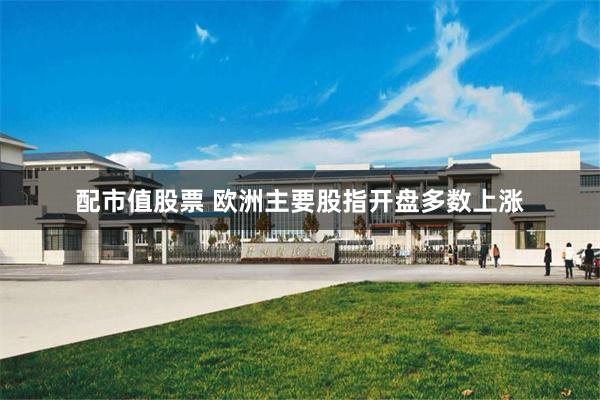 配市值股票 欧洲主要股指开盘多数上涨